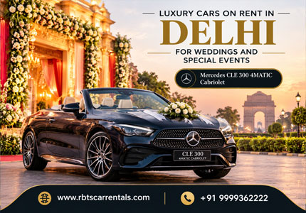 Luxury Cars on Rent in Delhi for Weddings and Special Events