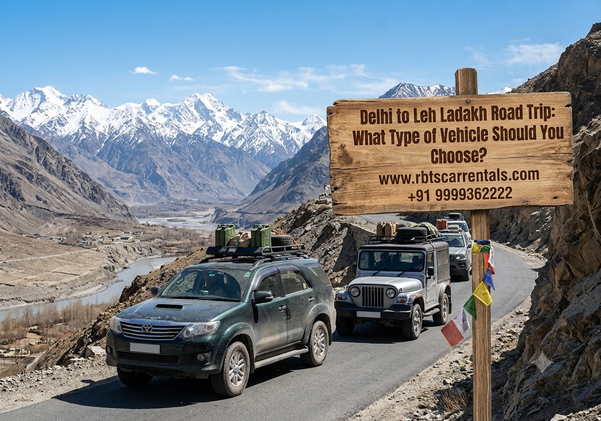 Delhi to Leh Ladakh Road Trip: What Type of Vehicle Should You Choose?